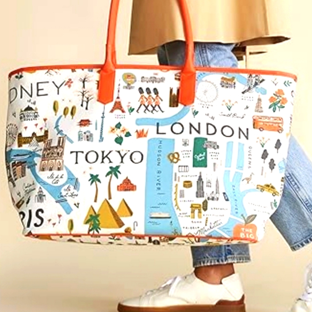 New Rifle Paper Company Bon Voyage Weekender Travel Bag